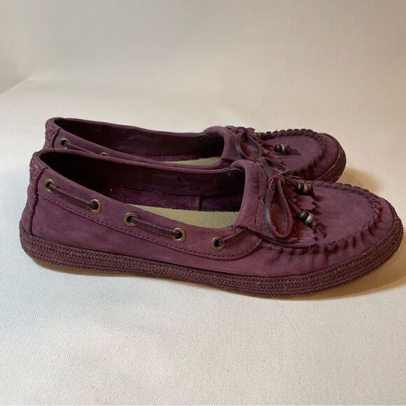 UGG Australia Women Drina Loafer Moccasin Size 8.5 Raspberry - Picture 7 of 10